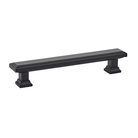 Patioplus 5 in. Center to Center Geometric Rectangular Cabinet Pull, Flat Black PA2177985
